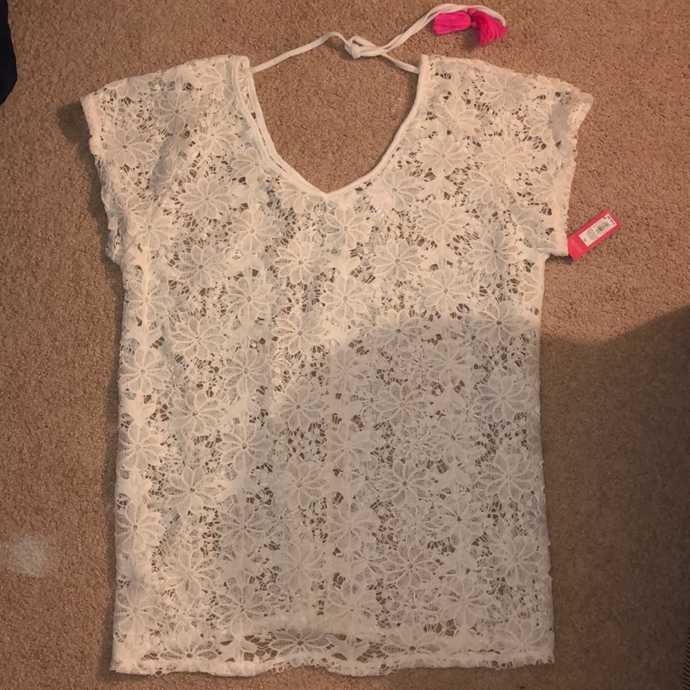 White Lace Beach/Pool Cover up